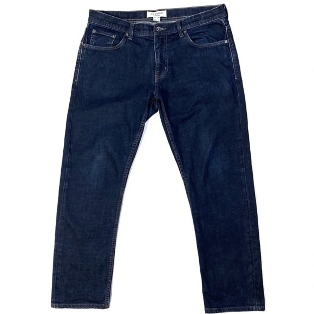 CR. Denim Standard Fit Dark Wash Denim Straight Leg Jean‎